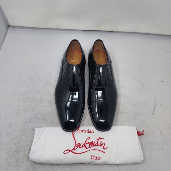 Christian Louboutin Greg on MENS Flat Patent Leather Shoe main image 7